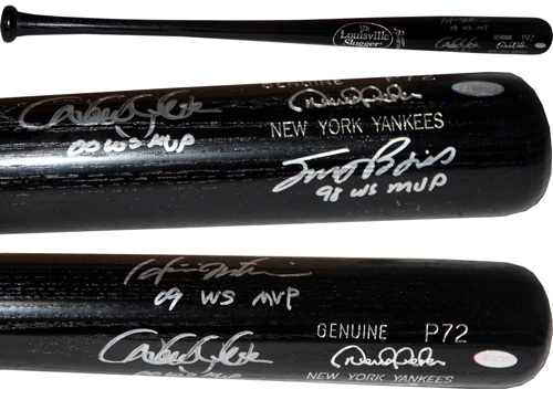 New York Yankees W.S. MVP's Derek Jeter, Hideki Mastui, and Scott Brosius Autograph Sports Memorabilia from Sports Memorabilia On Main Street, sportsonmainstreet.com