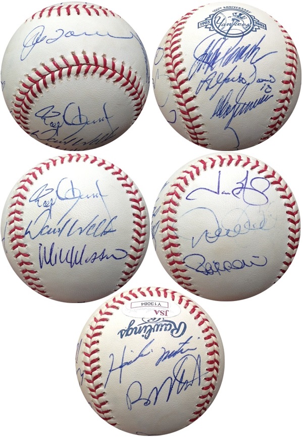 2003 New York Yankees W/ Derek Jeter, Hideki Matsui, Jorge Posada & 9 More Autograph Sports Memorabilia from Sports Memorabilia On Main Street, sportsonmainstreet.com