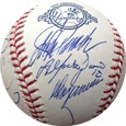 2003 New York Yankees W/ Derek Jeter, Hideki Matsui, Jorge Posada & 9 More Autograph teams Memorabilia On Main Street, Click Image for More Info!