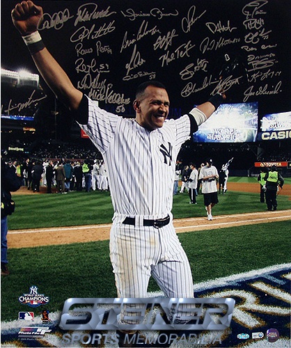 2009 New York Yankees Autograph Sports Memorabilia from Sports Memorabilia On Main Street, sportsonmainstreet.com