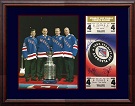 Mark Messier, Brian Leetch, Mike Richter & Adam Graves Autograph teams Memorabilia On Main Street, Click Image for More Info!