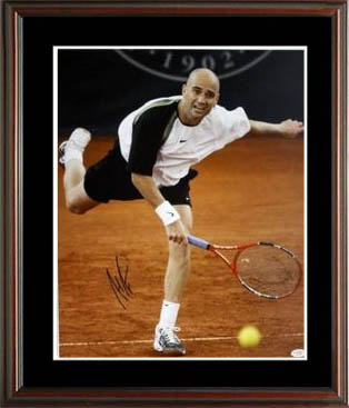 Andre Agassi Autograph Sports Memorabilia from Sports Memorabilia On Main Street, sportsonmainstreet.com