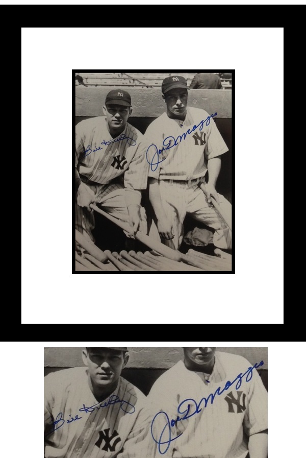 Joe DiMaggio and Bill Dickey Autograph Sports Memorabilia from Sports Memorabilia On Main Street, sportsonmainstreet.com