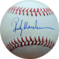 Rickey Henderson Autograph Sports Memorabilia On Main Street, Click Image for More Info!