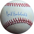 Carl Hubbell Autograph teams Memorabilia On Main Street, Click Image for More Info!