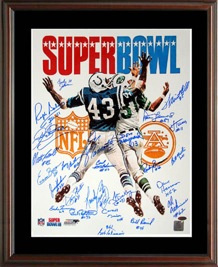 1969 New York Jets Super Bowl Champion Team  Autograph Sports Memorabilia from Sports Memorabilia On Main Street, sportsonmainstreet.com