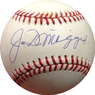 Joe DiMaggio Autograph Sports Memorabilia from Sports Memorabilia On Main Street, sportsonmainstreet.com