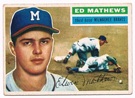 Eddie Mathews Autograph Sports Memorabilia On Main Street, Click Image for More Info!