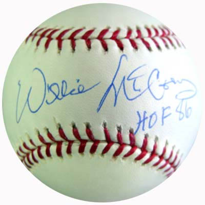 Willie McCovey Autograph Sports Memorabilia from Sports Memorabilia On Main Street, sportsonmainstreet.com