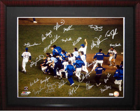 1986 New York Mets World Championship Team Autographed Sports