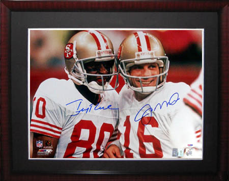 Jerry Rice and Joe Montana Autograph Sports Memorabilia from Sports Memorabilia On Main Street, sportsonmainstreet.com