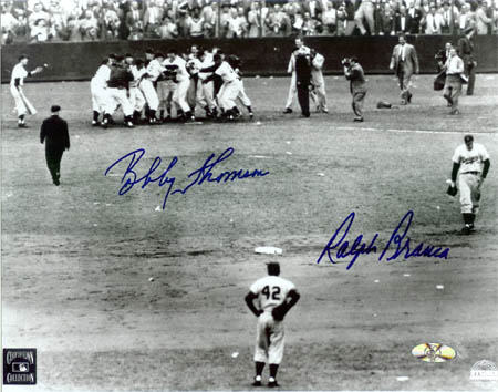 Bobby Thomson and Ralph Branca Autograph Sports Memorabilia from Sports Memorabilia On Main Street, sportsonmainstreet.com