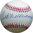 Ted Williams Autograph teams Memorabilia On Main Street, Click Image for More Info!