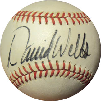 David Wells Autograph Sports Memorabilia from Sports Memorabilia On Main Street, sportsonmainstreet.com