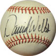 David Wells Autograph Sports Memorabilia On Main Street, Click Image for More Info!