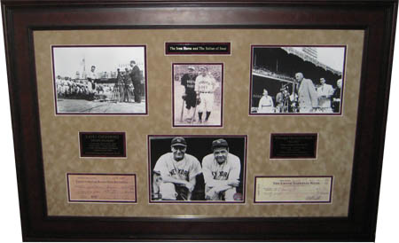Babe Ruth and Lou Gehrig Autograph Sports Memorabilia from Sports Memorabilia On Main Street, sportsonmainstreet.com